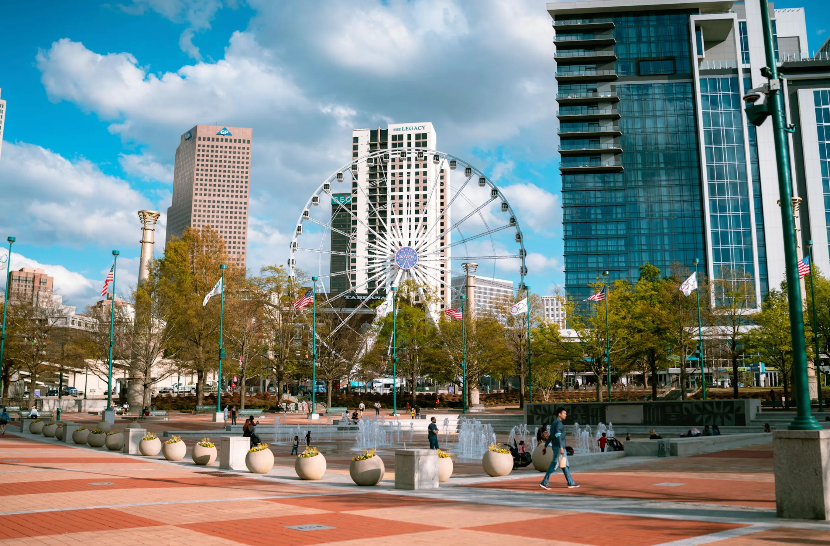 World of Coca-Cola Taste It room with colorful soda fountains