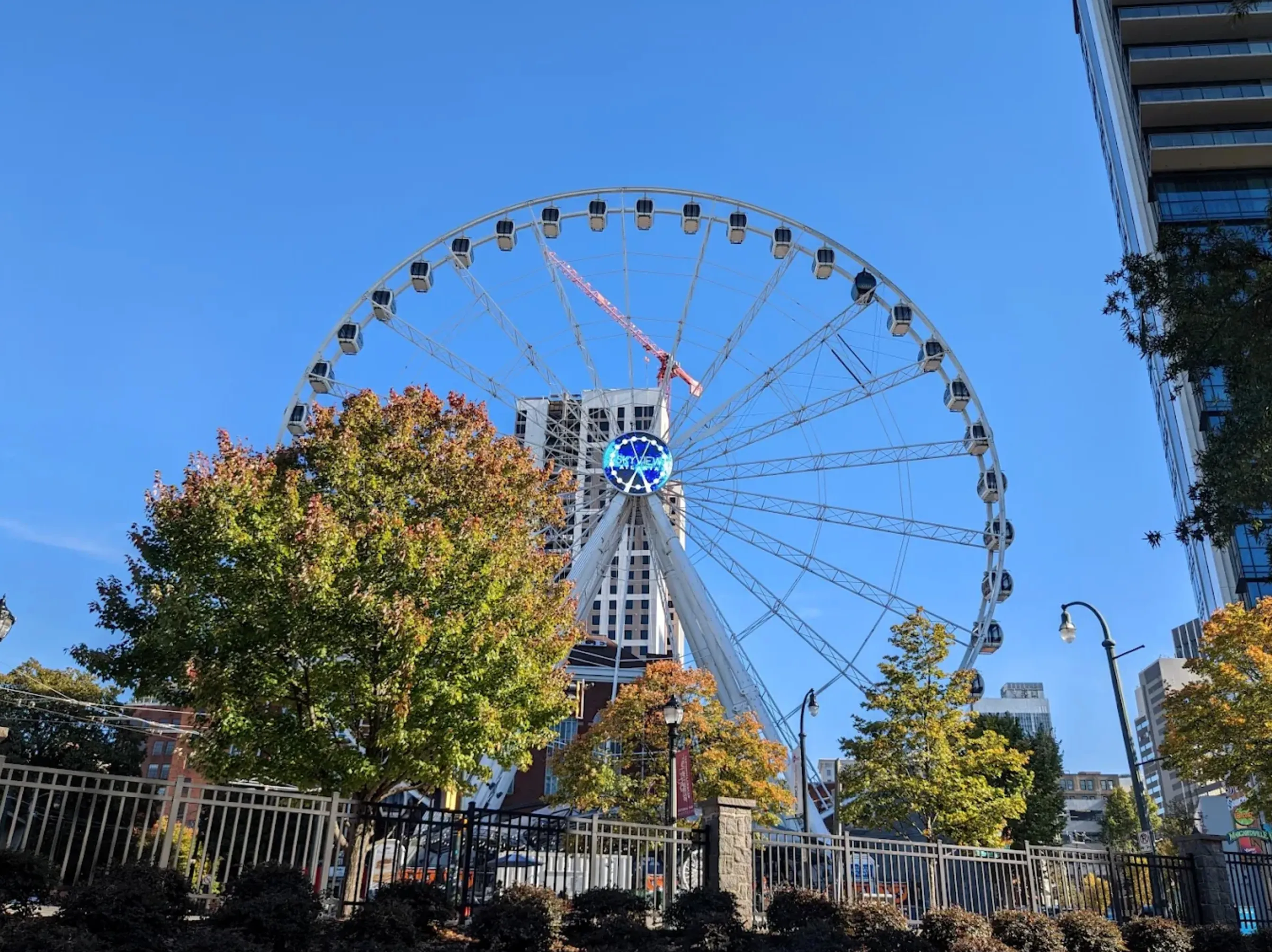Centennial Olympic Park with SkyView Ferris wheel